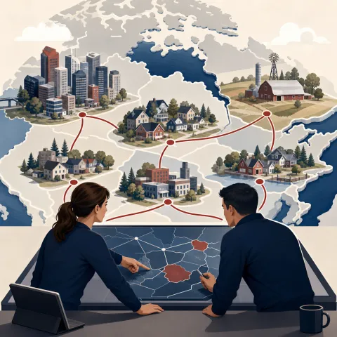 Regional police organizations serving neighbouring Canadian municipalities